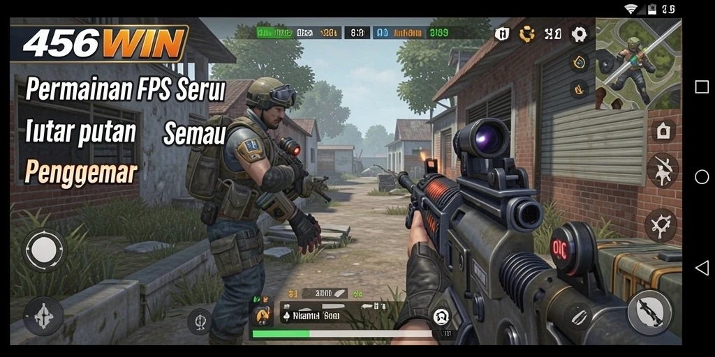 Screenshot gameplay 456WIN yang menampilkan aksi tembak-menembak yang seru.