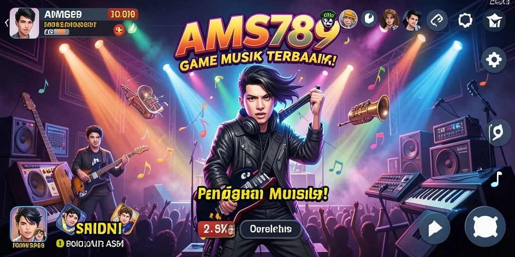 Tampilan gameplay <strong>AMS789</strong> yang menarik dengan berbagai pilihan lagu.