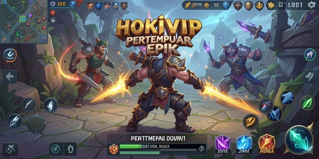 Tampilan seru dari gameplay HOKIVIP yang menegangkan.