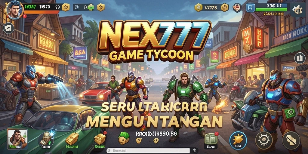 Screenshot utama NEX777 menampilkan aksi permainan Tycoon yang menegangkan.