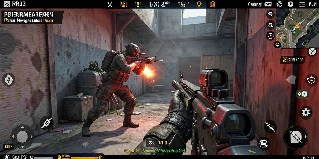 Tangkapan layar utama dari gameplay menegangkan dalam RR33.
