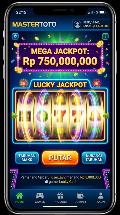 Tampilan antarmuka pengguna mastertoto yang intuitif.